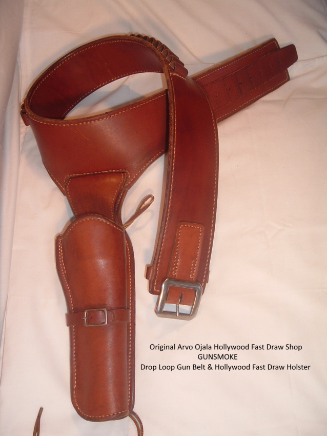 (image for) 1955 GUNSMOKE Gun Belt and Hollywood Fast Draw Holster(s)